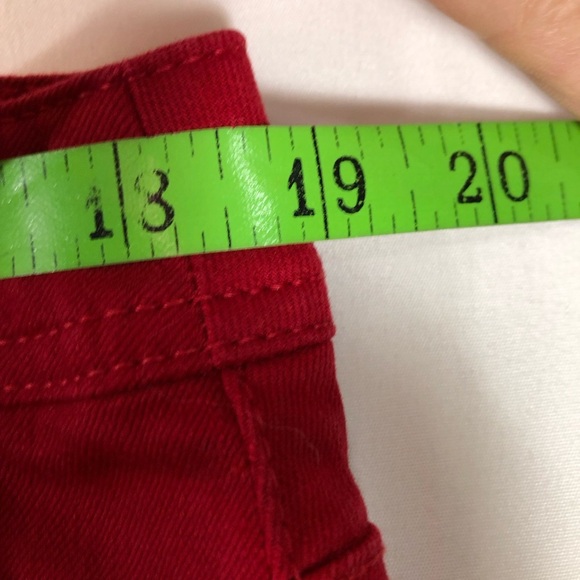 Women’s Red Jeans. Embroidered Back Pockets. Chicos. 38/29. Like New. - Picture 4 of 9